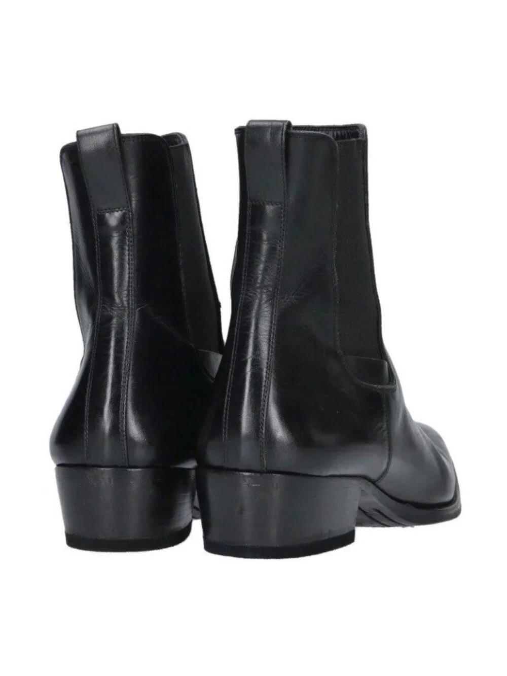 Dior Homme Side Gore Chelsea Leather Heels Boots